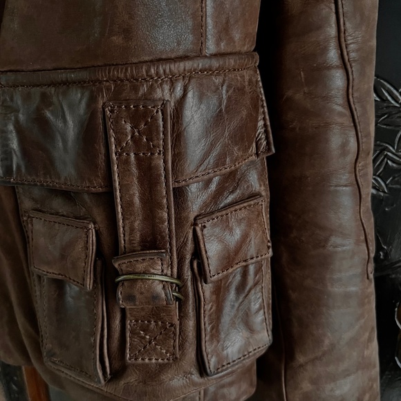 🍩Vintage Sabatini leather jacket  Y2K - Picture 8 of 9